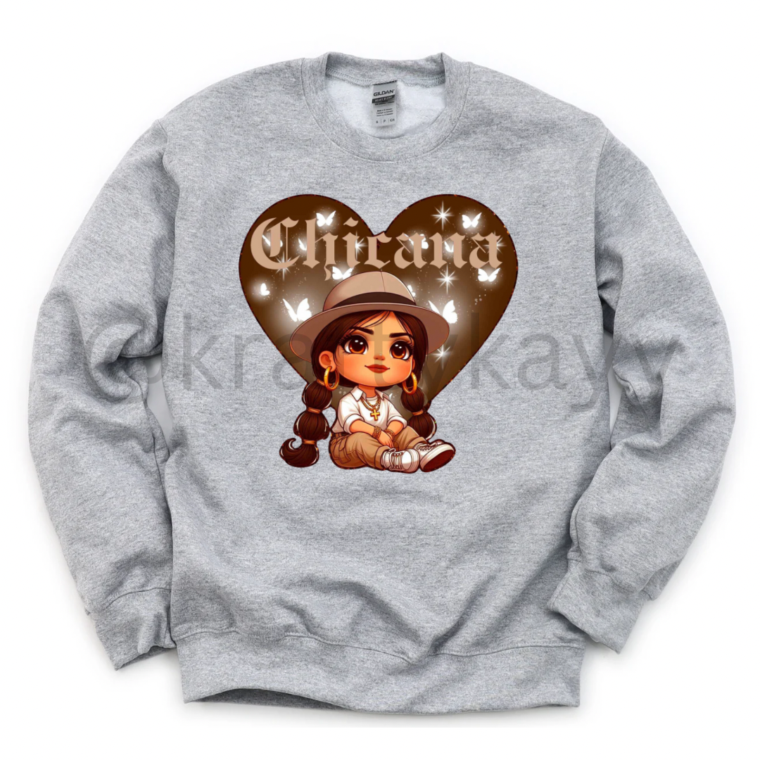 CHICANA BROWN HEART